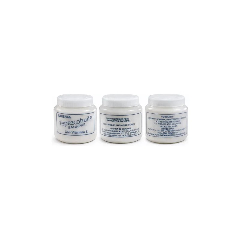 Crema Tepezcohuite Sanapiel Vitamina E Pomada 90g Piel Todo Tipo