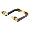 Motorcycle Handlebar Guard Carbon Fiber Style Aluminium Alloy Universal 22mm/0.87inGold