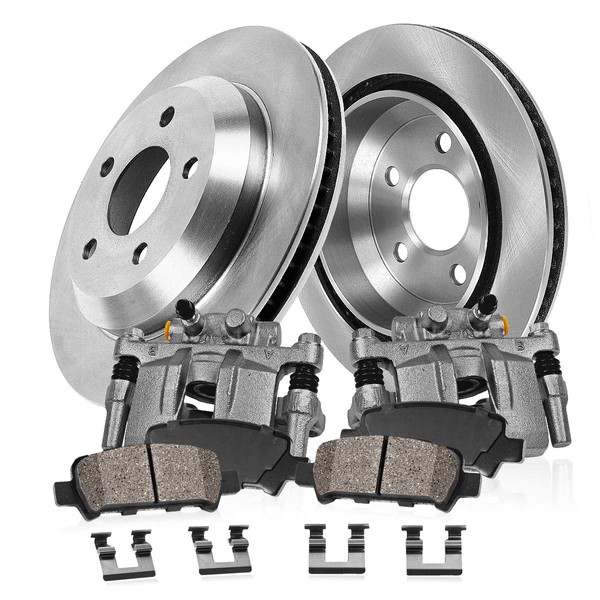Callahan CCK03320 REAR [2] Premium Grade Original Loaded Calipers +