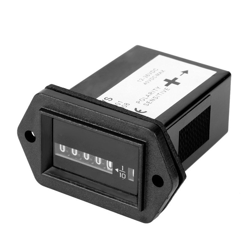 DC12-36V Engine Hour Meter Timer Gauge For Truck Boat Car