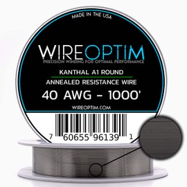WIREOPTIM Kanthal A1 Resistance Wire 40 AWG - 1000 Feet