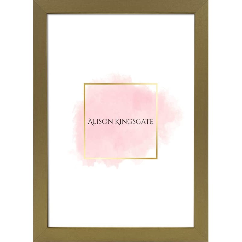 Alison Kingsgate Elegant Sleek Gold A5 Frame Size (14.8 x