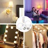 Rechargeable Battery Operated Light Bulb with Remote Control 2 Packs,