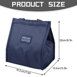 Lotsdonxia Insulated Lunch Bag - Leakproof, Reusable Thermal Lunch Box with Oxford Fabric for Office, School, Picnic, Travel, Beach | BPA-Free, Eco-Friendly & Stylish Design(Navy Blue)