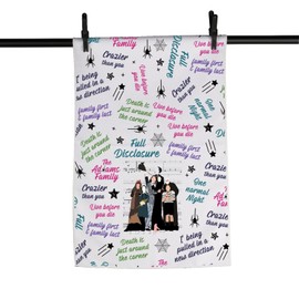 MNIGIU Musical Lover Gift Musical Quotes Dish Kitchen Towel for Theater Fan Housewarming Gift (Family Towel)