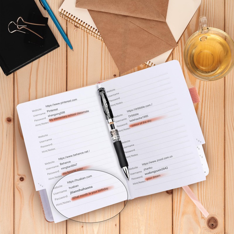 TECDW A6 Password Book Size 5.7 * 3.9 inches,Password Book