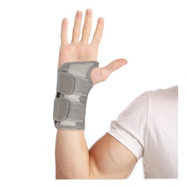 HMCEY Wrist Splint Carpal Tunnel Syndrome Splint Wrist Bandages Wrist Brace Carpal Tunnel Wrist Support for Sprains, RSI and Tendonitis (S/M Right, Grey)