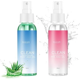 Pre Wax Cleanser After Wax Care: Pre Spray and Post Spray Skin Care Kit for Hair Removal Waxing Skin Cleansers 3.5 Fl Oz x 2 Packs