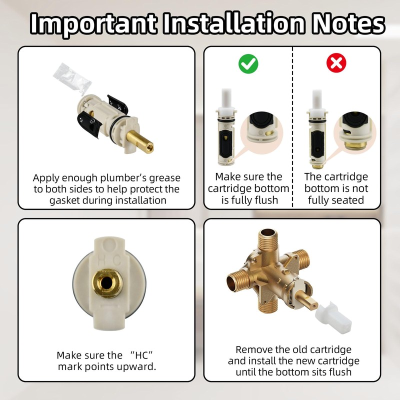 1222/1222B Moen Posi Temp Cartridge,104421 Tool Brass Shower Repair Kit
