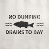 No Dumping Drains to Bay Stencil - Reusable Stencils, Efficient