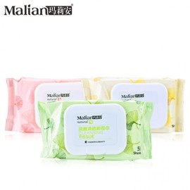 Marianne Pure Cotton Cleansing & Moisturizing Makeup Remover Pads, Disposable Non-Woven, 50 Count, Portable Beauty (May Freesize/7602) Wipe 10ea