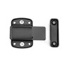 QWORK® 1 x Black Stainless Steel Anti-Theft Door Latch Security