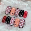 Heart Check Handmade Nail Tip - Oval S / 하트