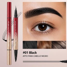 Lápiz Líquido para Cejas Erinde Doble Punta 4D – Perfilado Preciso #01