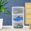 YestBuy Clear Plastic Shoe Boxes with Lids Stackable, Front Opening