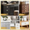 Petal Handles Gold Drawer Knobs Shiny Flower Petal Cabinet Dresser