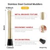 8 Inch Stainless Steel Cocktail Muddler and Mixing Spoon Home