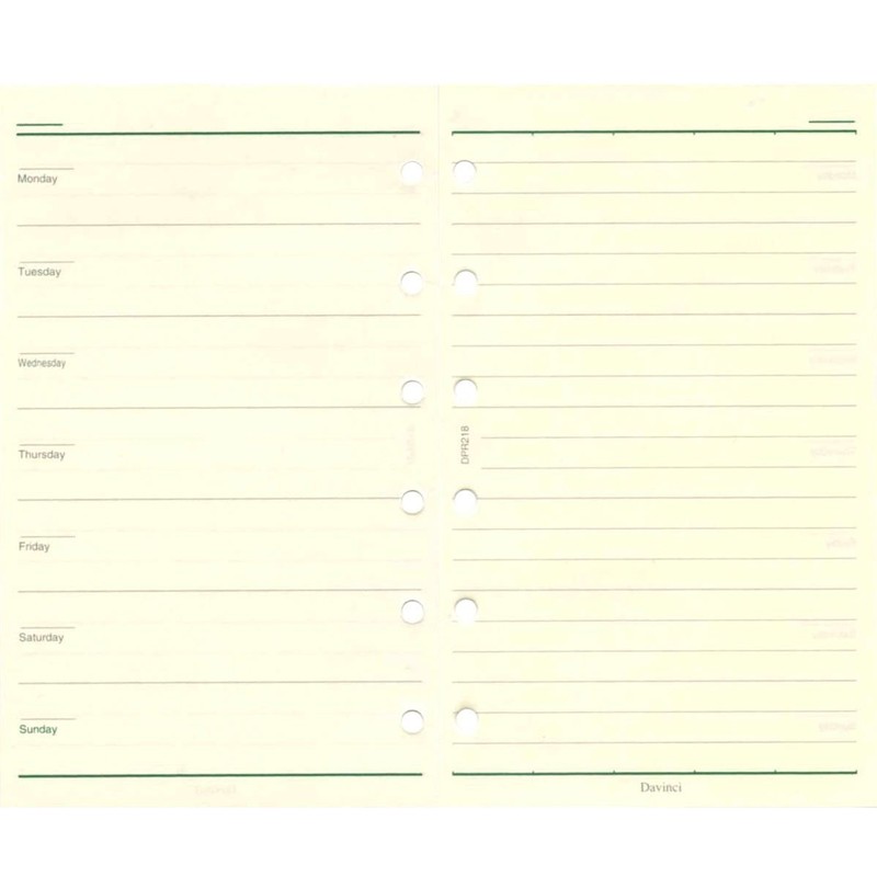 reimei藤井 Leonardo Refill Free Weekly B Pocket Size dpr218