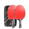 Ping Pong Paddle Set, Table Tennis Racket, Premium Rubber and