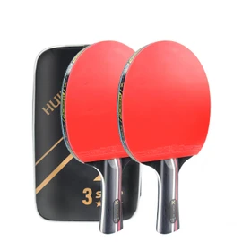 Ping Pong Paddle Set, Table Tennis Racket, Premium Rubber and Carry Case Bag