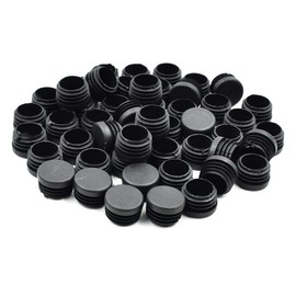 NIANOPKM Pack of 30 Cover Plugs, 15 mm Drill Hole Plastic Black Furniture Pipe Cover Hole Punch Hole Plugs Hinge Decorative Plastic Caps for Cabinet Drawers