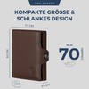 VON HEESEN Credit Card Holder Credit Card Holder, dark brown,