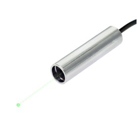Premium Circular Green Dot Laser Module with TTL Modulation, 520 nm, Class IIIa, Industrial Laser Projector, 3~6 VDC Operating Voltage, VLM‑520‑62T LPA, Machine Vision & Alignment up to 5 m