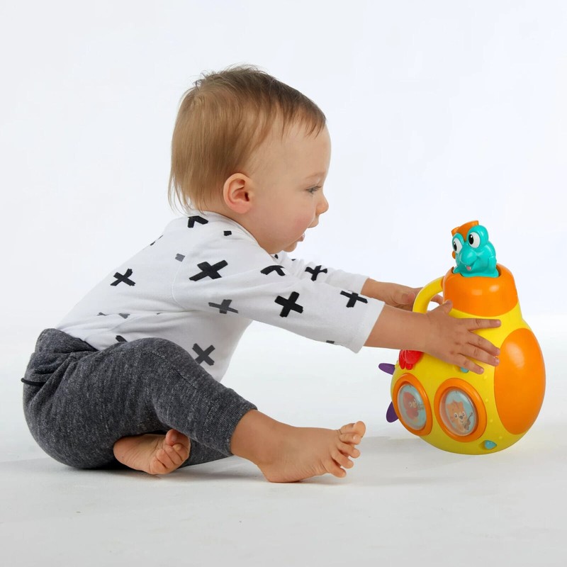 BABY EINSTEIN DISCOVERY SUBMARINE MUSICAL ACTIVITY TOY W/LIGHTS, YELLOW *NEW