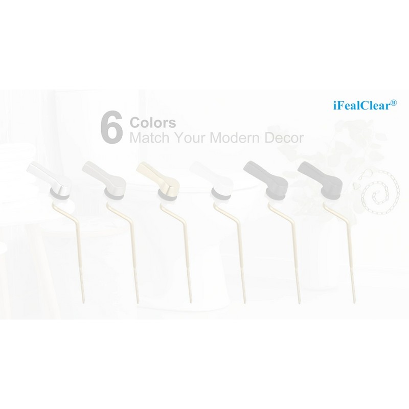 Hibbent 2-Pack Universal Side/Angle Mount Toilet Handle, Brass Toilet Tank