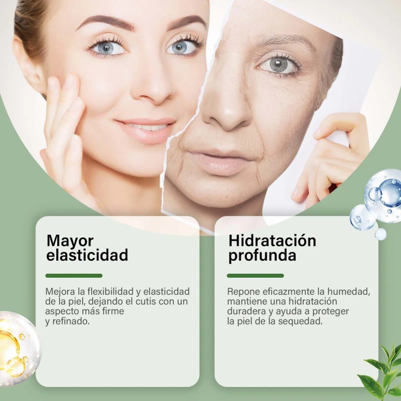 Crema Facial Hidratante Mopoyat Colágeno Verde Piel Seca 100g