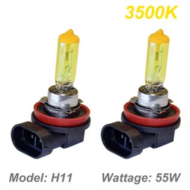 GP Thunder SGP35-H11 Gold H11 12V 55W Halogen Xenon Bulb with Quartz Glass (3500K 2 Bulbs)