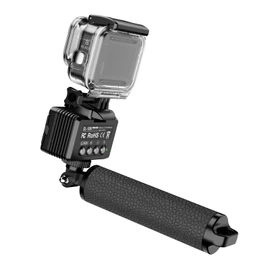 Sea frogs RGB Video Light with 3 Cold Shoe Waterproof 40m 360deg Full Color Portable Underwater Lights Compatible with GoPro Hero 12/11/10/9 (SL-105-GO-KIT)