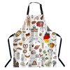 Xuwenz German Landmarks and Food Apron for Women Men, Adjustable