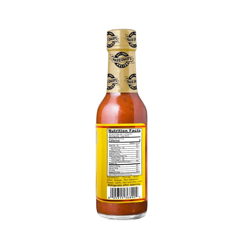 Marie Sharp’s Garlic Habanero Pepper Sauce, 5 oz – Bold