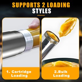 Federedevo Grease Gun Battery Powered, 10,000 PSI/5.3 oz/min Electric Cordless Grease Gun Kit with 2 * 2.0AH Rechargeable Batteries and Charger, 39.4” Flexible Hose and Storage Box