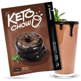 Keto Chow CORE Chocolate with Stevia Ultra Low-Carb Meal Shake - Stevia 21 Meal Bag