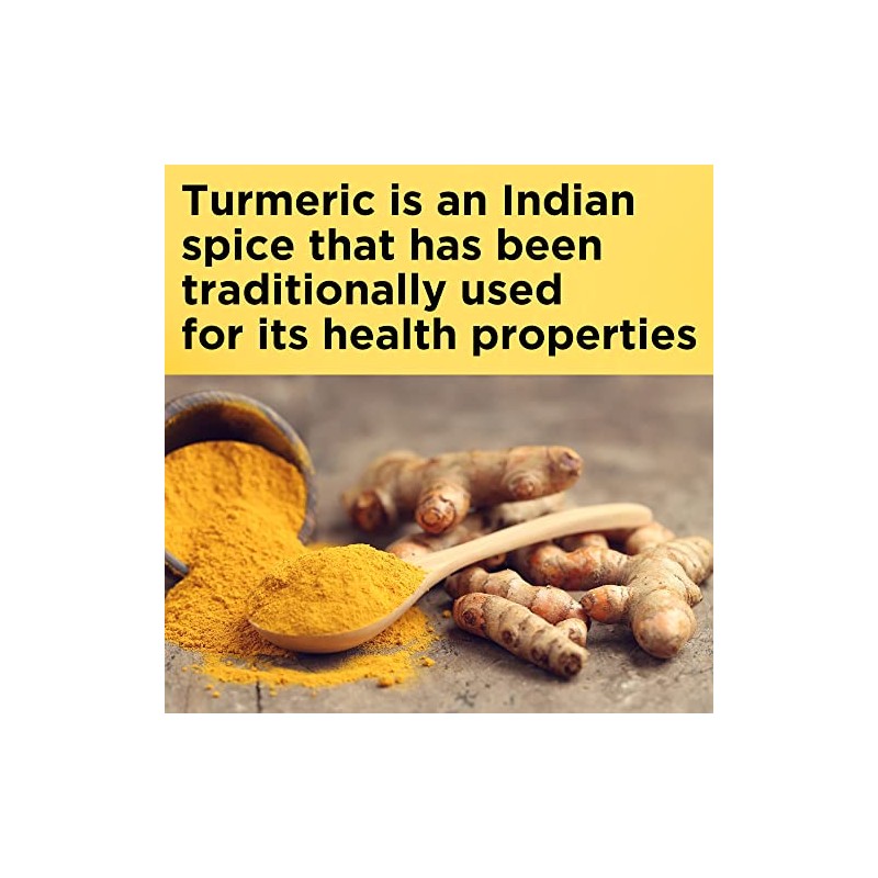 Nature Made Turmeric Curcumin 500 mg, Herbal Supplement for Antioxidant