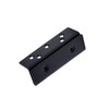 Dnyta 2pcs Double Hook Slot Bracket Black Bed Rail Brackets