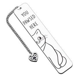 Cat Bookmark Gifts for Women, Book Markers for Reading Women Teens, Cat Bookmark Box Gifts for Cat Lovers, Cat Lover Female Friends Birthday Gifts Book Club Reading Gifts 01