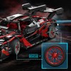APAWR Adults Challenging Racing Car Building Blocks Kit，1:14 1391 Pieces