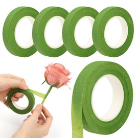 DRERIO Artificial Flower Tape, 4 Rolls, Width 0.5 inches (12 mm), Length 98.8 ft (30 m), Floral Tape, Teal, Floral, DIY Flower Decoration Set, Flower Materials/Crafts, Gardening Supplies, Decoration