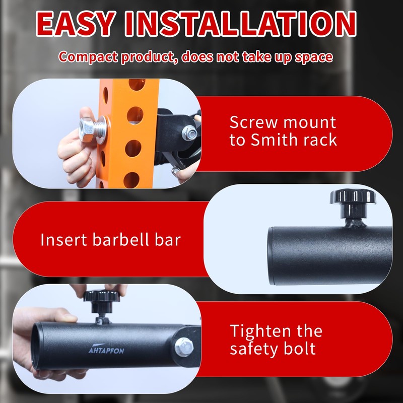 360° Swivel T-Bar Row Landmine Attachment for Barbell