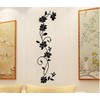 COVPAW® Wall Sticker XXL Flowers Tendril Rose Wall Sticker Mural