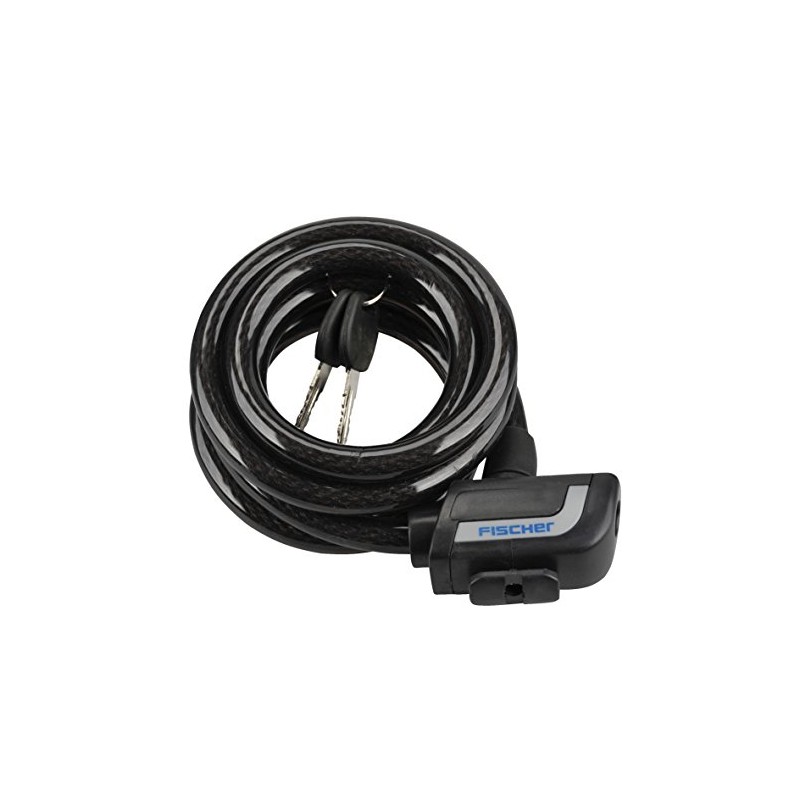 FISCHER 85911 Spiral Lock Length 180 cm Black