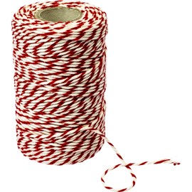 Browin 310205 Meat Threads Cotton White/Red (240°C) 100 g, 50 m, Fabric, Multicoloured, Universal, Kitchen Aid 5.5 x 9.5 x 5.5 cm, 1 Unit