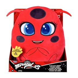Miraculous Bandai Talking Tikki Plush | 25cm Tikki Cuddly Toy With Sounds And Phrases From Tales Of Ladybug And Cat Noir TV Show | Snuggle With This Large Soft Teddy Of Tikki The Kwami