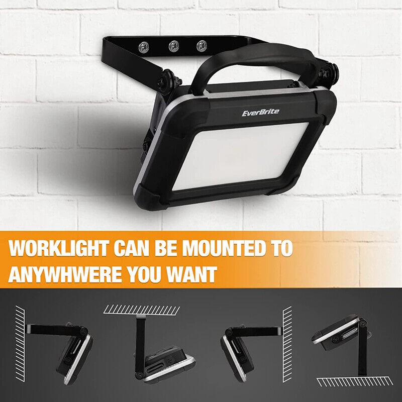 EverBrite 1500 Lumen LED Work Light Rechargeable w/Stand Portable Automotive