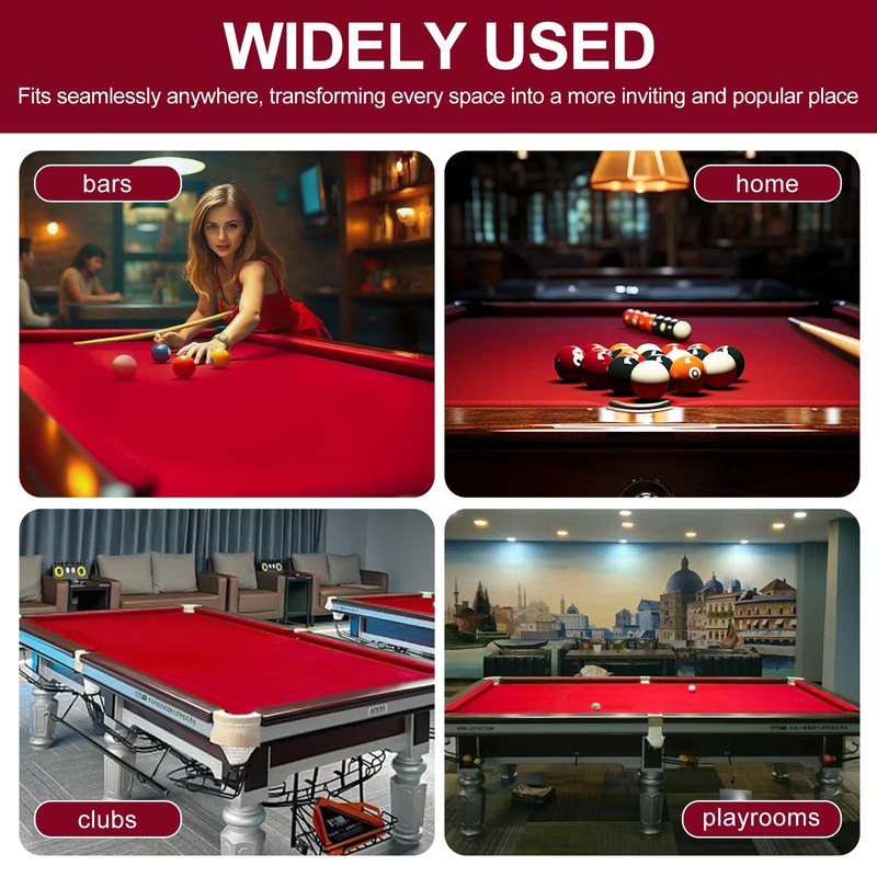 STRONGBERRY Pre-Cut Pool Table Felt Replacement Kit - 8ft Billiard