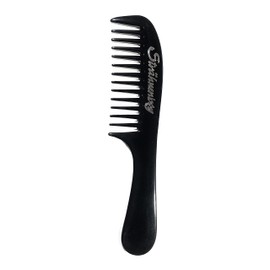 Strähnenboy Afro Styling Comb Handmade Handle Comb Black Wide + Coarse Toothed 20 cm (205)