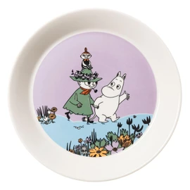 MOOMIN ARABIA 1076281 Classic Friends Forever Moomin Plate, Plate, 7.5 inches (19 cm)